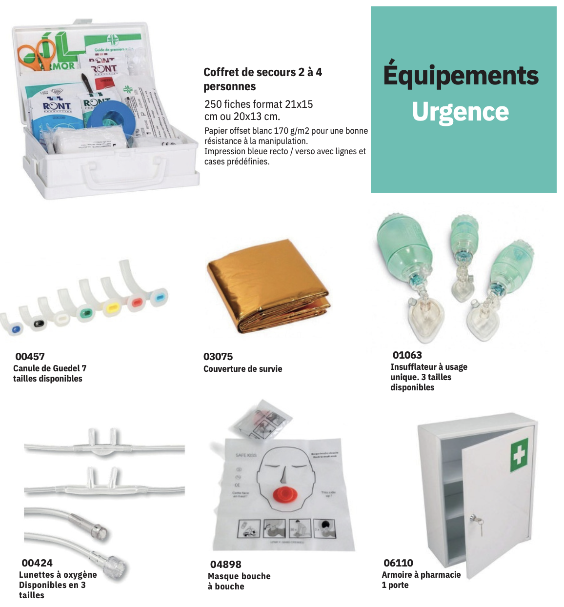 Équipements d’urgence